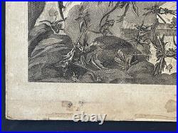 Rarissime gravure ancienne signée Jacques Callot Tentation de Saint Antoine