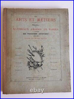 Recueil 50 pl. Gravures Trophées et attributs ARTS & METIERS Monrocq ornements
