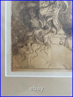 Reproduction ancienne Léonard de Vinci Gravure encadrée Art Renaissance Reproduction ancienne Léonard de Vinci Gravure encadrée Art Renaissance