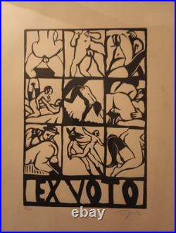 Roland TOPOR Lithographie Originale Signée Et Numérotée Ex Voto Atelier CLOT