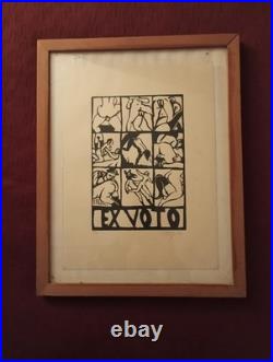 Roland TOPOR Lithographie Originale Signée Et Numérotée Ex Voto Atelier CLOT