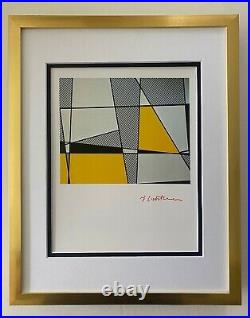 Roy Lichtenstein + Impressionnant 1981 Signée Superbe Imprimer Mat