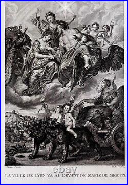 Rubens (d'après) Marie De Médicis Gravure par Duthé 19eme