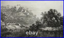 SAINT FORTUNAT St Didier Mont Or GRAVURE Eau Forte JEAN JACQUES de BOISSIEU 1799
