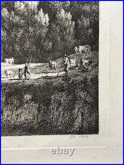 SAINT FORTUNAT St Didier Mont Or GRAVURE Eau Forte JEAN JACQUES de BOISSIEU 1799