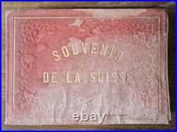 SOUVENIR DE LA SUISSE Zurich Rudolf Dikenmann 50 aquatinte edition orignale 1850