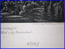 SOUVENIR DE LA SUISSE Zurich Rudolf Dikenmann 50 aquatinte edition orignale 1850