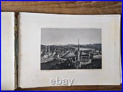 SOUVENIR DE LA SUISSE Zurich Rudolf Dikenmann 50 aquatinte edition orignale 1850
