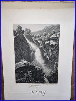 SOUVENIR DE LA SUISSE Zurich Rudolf Dikenmann 50 aquatinte edition orignale 1850
