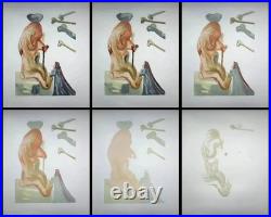 Salvador DALI Enfer 18, 6 GRAVURES originales, Divine Comédie, 1960