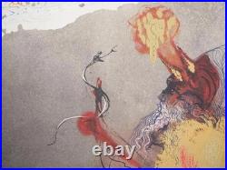 Salvador DALI Le Jaillissement de l'Eau, Lithographie ORIGINALE signée, 1967