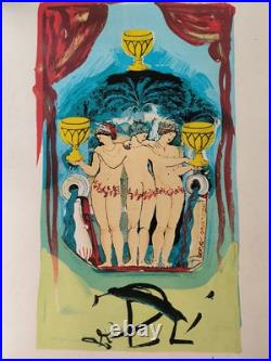 Salvador Dali lithographie Signée Main