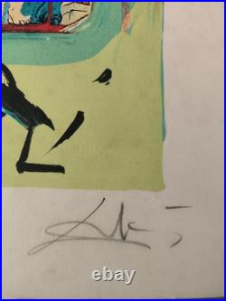 Salvador Dali lithographie Signée Main