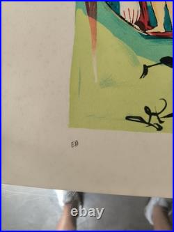 Salvador Dali lithographie Signée Main