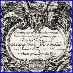 Sépultures et épitaphes gravées par J. Le Pautre 1650 (23x15,5)