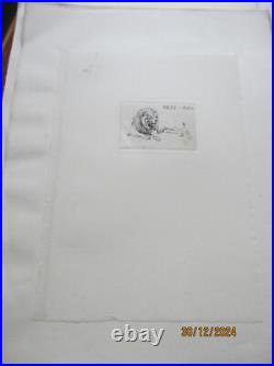 Série de 24 gravures anciennes d'Evert Van Muyden sur les animaux Série de 24 gravures anciennes d'Evert Van Muyden sur les animaux