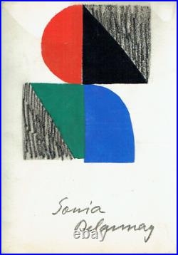 Sonia DELAUNAY Pochoir, 1965, numéroté