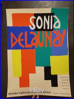 Sonia DELAUNAY affiche exposition musée d'art moderne P 1581