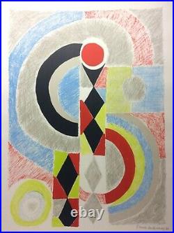 Sonia Delaunay (1885-1979). Totem. Lithographie signée. 1970