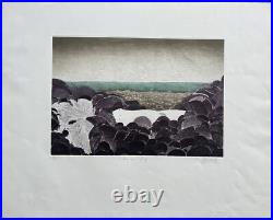 Sophie sur la plage Michel Mathonnat Lithographie signée numérotée