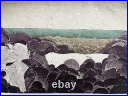 Sophie sur la plage Michel Mathonnat Lithographie signée numérotée