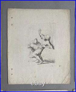 Suite de 14 gravures d'après Salvator Rosa, gravures anciennes