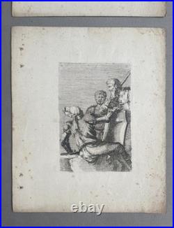 Suite de 14 gravures d'après Salvator Rosa, gravures anciennes