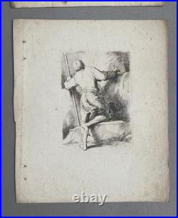 Suite de 14 gravures d'après Salvator Rosa, gravures anciennes