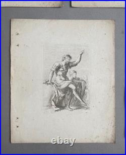 Suite de 14 gravures d'après Salvator Rosa, gravures anciennes