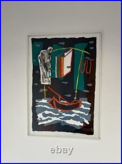 Suite de deux lithographies originales couleurs -1987 Signées- Christian Vialard