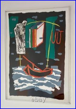 Suite de deux lithographies originales couleurs -1987 Signées- Christian Vialard