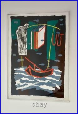Suite de deux lithographies originales couleurs -1987 Signées- Christian Vialard