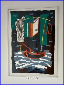 Suite de deux lithographies originales couleurs -1987 Signées- Christian Vialard