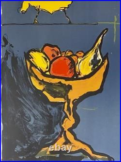 Suite de deux lithographies originales couleurs -1987 Signées- Christian Vialard