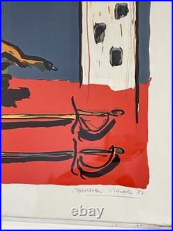 Suite de deux lithographies originales couleurs -1987 Signées- Christian Vialard