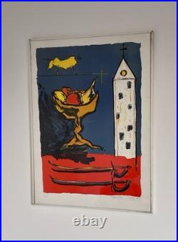 Suite de deux lithographies originales couleurs -1987 Signées- Christian Vialard