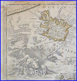 Superbe Carte de l'Europe XVIIIème 1709 Coloris d'Époque