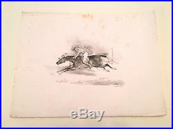THÉODORE GERICAULT / Suite de 8 petites pièces Lithographies originales, 1823