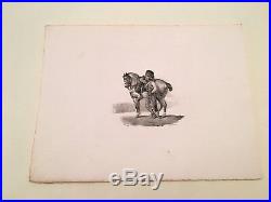THÉODORE GERICAULT / Suite de 8 petites pièces Lithographies originales, 1823