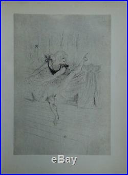 TOULOUSE-LAUTREC La danseuse de cabaret LITHOGRAPHIE signée #1927