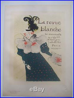 TOULOUSE-LAUTREC Les Maîtres de l'Affiche Lithographie Revue Blanche 1897