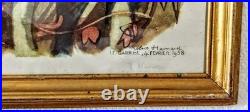 Tableau Robert Hainard 1906-99 Martin Pêcheur 1958 Reproduction Lithographique