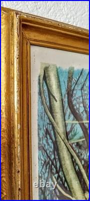 Tableau Robert Hainard 1906-99 Martin Pêcheur 1958 Reproduction Lithographique