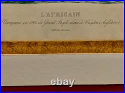 Tableau ancien XIX gravure Albert ADAM Steeple-Chase chevaux hippisme courses Tableau ancien XIX gravure Albert ADAM Steeple-Chase chevaux hippisme courses