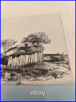 Tableau gravure Rembrandt XIX ème siècle La Chaumière
