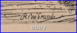 Tableau gravure Rembrandt XIX ème siècle La Chaumière