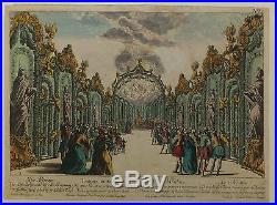 Temple de Vénus Versailles France vue d'optique XVIIIème siècle
