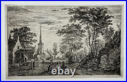 Tienhoven GRAVURE Paysage ROELANT ROGHMAN XVII°