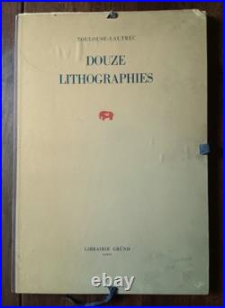 Toulouse-Lautrec Dix sur Douze lithographies Paris Librairie Gründ 1948
