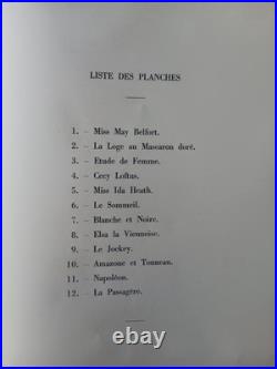 Toulouse-Lautrec Dix sur Douze lithographies Paris Librairie Gründ 1948